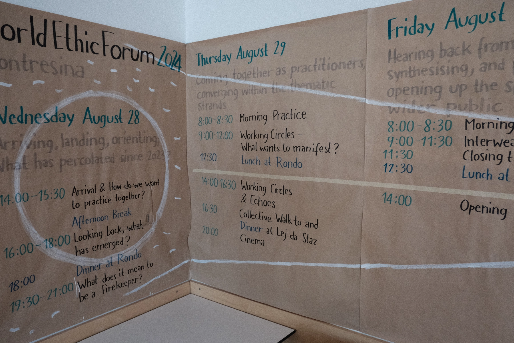 World Ethic Forum Firekeeper Process 2024. Credit Marco Tribelhorn.